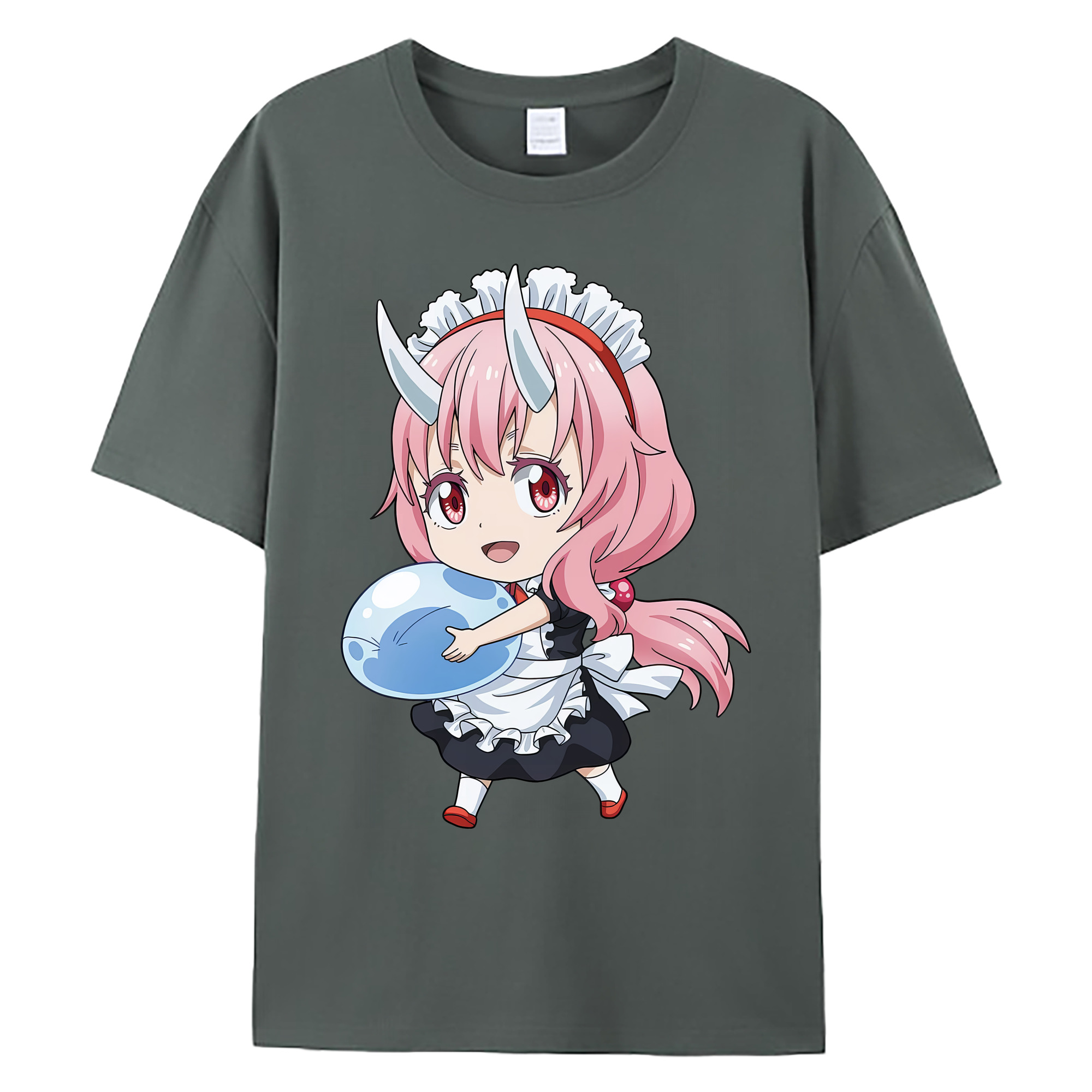 （画像用） 転スラ Regarding Reincarnated to Slime 綿100％ メンズ半袖Tシャツ｜肌触りやわらか＆通気性